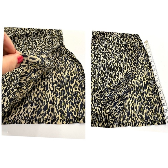 Maxi Tank Sleeveless Dress Set Large Matching Over-Blouse Brown Cheetah Mob Wife - Picture 12 of 15